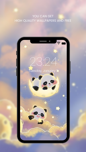 Cute Panda Wallpaper HD Screenshot 1