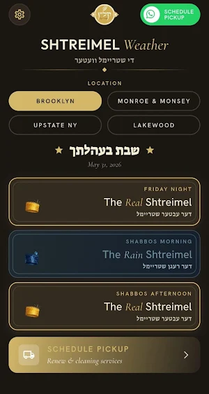 Shtreimel Weather Screenshot 3