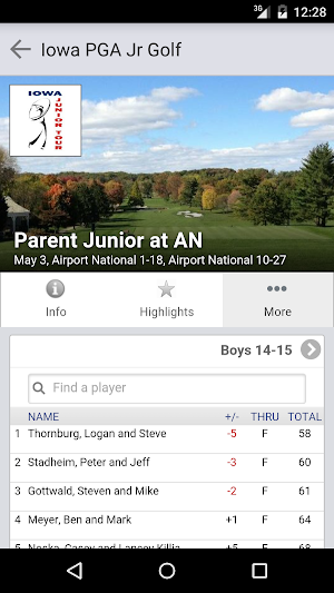 Iowa PGA Jr Golf Screenshot 2