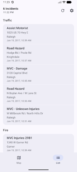 Raleigh Incidents Screenshot 1