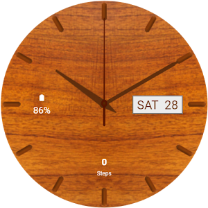 WoodenTime: Wooden Watch Face Screenshot 1