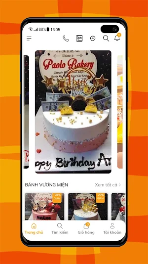 Paolo Bakery – Bánh sinh nhật ngon Screenshot 0