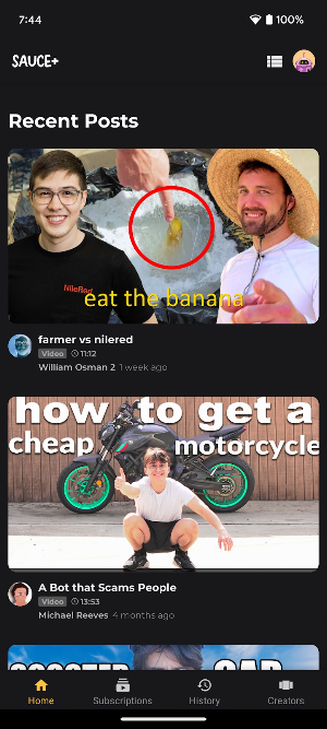 Sauce+ Screenshot 1