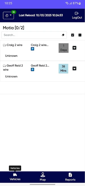 Motia Telematics Screenshot 2