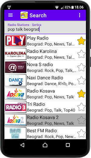 Radio Stations - Serbia, FM Internet Radio Live Screenshot 2