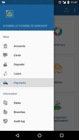 Unibank Mobile Banking Screenshot 1