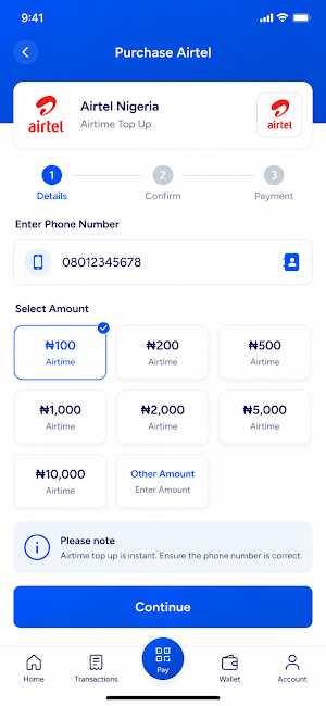 Billshub Pay - VTU & Transfer Screenshot 1