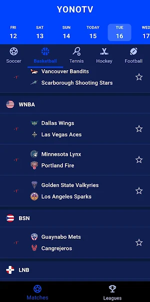 YoNo TV - Live Sports Events Screenshot 3