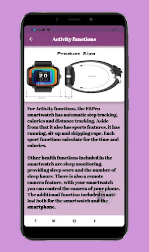 fitpro smart watch Guide Screenshot 3