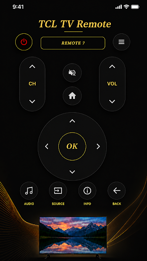 TCL Tv Remote - IR & Wi-Fi Screenshot 1
