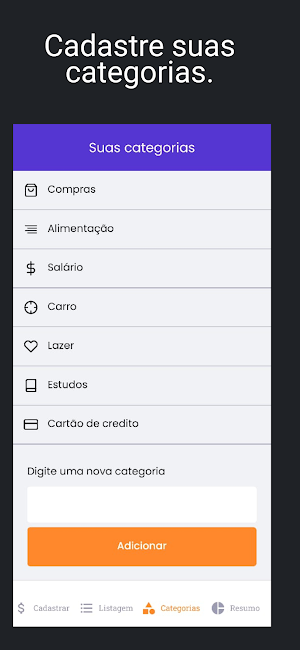 Controle financeiro - Simples Screenshot 2