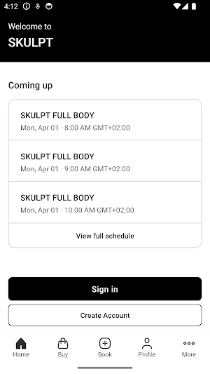SKULPT CLUB Screenshot 1