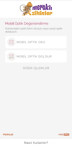 Meraklı Zihinler Optik Okuma Screenshot 0