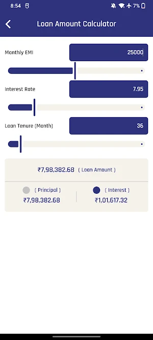 LoanTool - EMI Loan Calculator Screenshot 1