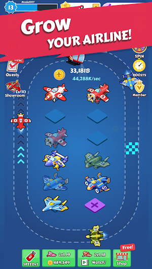 Merge Planes - Best Idle Relaxing Game Screenshot 2