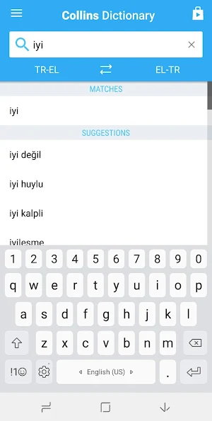 Greek-Turkish Dictionary Screenshot 0