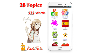 Learn Spanish Vocabulary Pro for Kids Screenshot 1