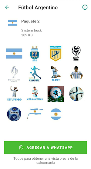 Stickers Fútbol Argentino Screenshot 0
