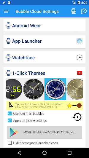 "Fancy" watch face pack 8 for Bubble Clouds Screenshot 3