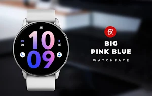 Big Pink Blue Watch Face Screenshot 0