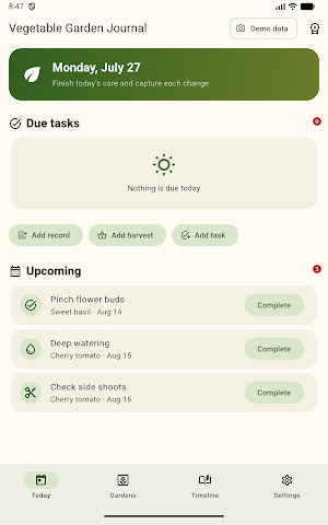 Vegetable Garden Journal Screenshot 2