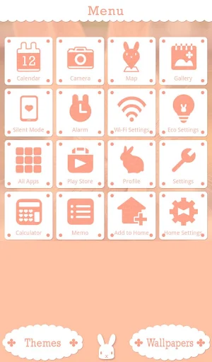 Cute Theme-Rabbit's Lunch- Screenshot 1