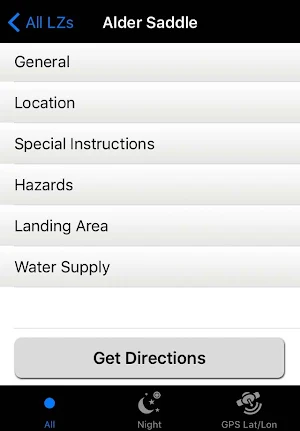USFS – Pacific Southwest LZs Screenshot 1