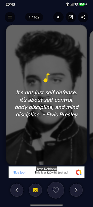 Fan App: Elvis Quotes & Quiz Screenshot 0