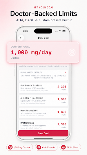 Sodium Tracker App Screenshot 2