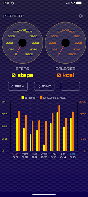 Pedometer HealthSteps Tracker Screenshot 3
