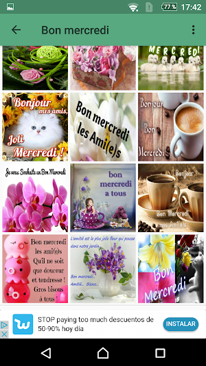 Bon Mercredi - Images et phrases Screenshot 2