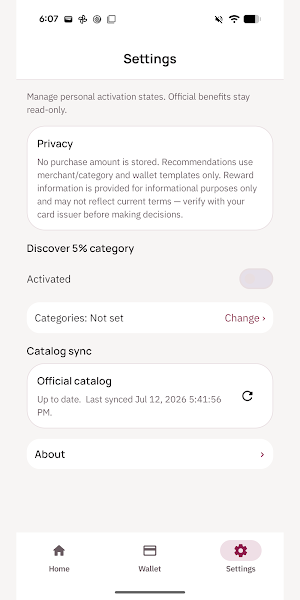 CardWise Screenshot 2