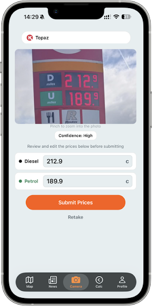 Fuelwatch.ie Screenshot 0