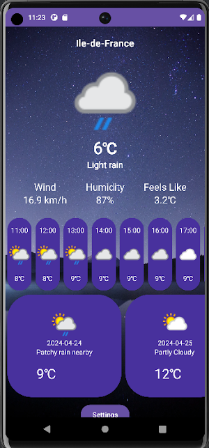 Sam Weather Screenshot 3
