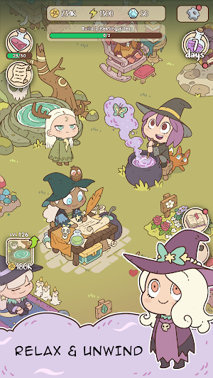 Potions & Spells: Idle Witches Screenshot 1