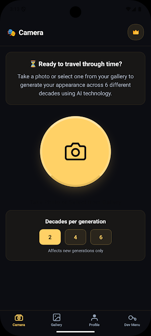 Past Forward: AI Photo Decades Screenshot 2