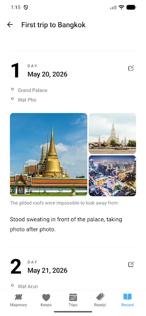 Travel Mapmory: Travel Journal Screenshot 3