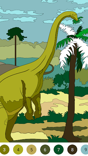 Dinosaur Coloring Book – Encyclopedia for Kids Screenshot 1