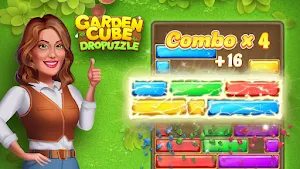 Garden Cube Dropuzzle2:Help it Screenshot 0