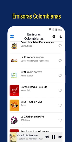 Emisoras Colombianas en Vivo Screenshot 2
