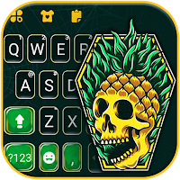Skull Pineapple Keyboard Backg