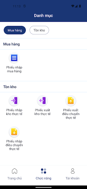 HoangGiangERP Screenshot 2
