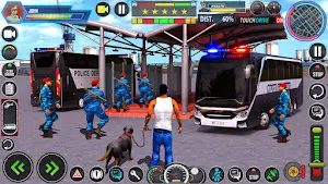 US Police Bus Driving Games 3D Screenshot 3