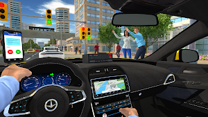 Taxi Driver Car Parking Games Screenshot 1