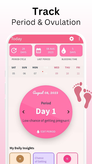 Flo_Period Tracker & Ovulation Screenshot 0