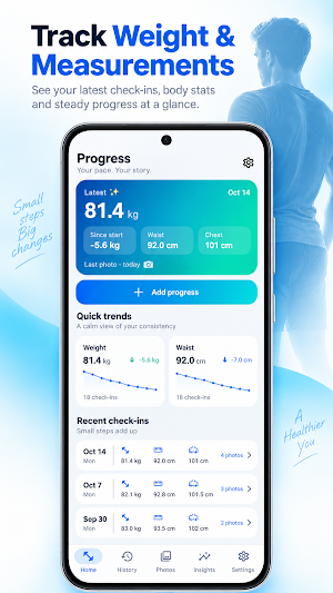Weight & Measurements Tracker Screenshot 0