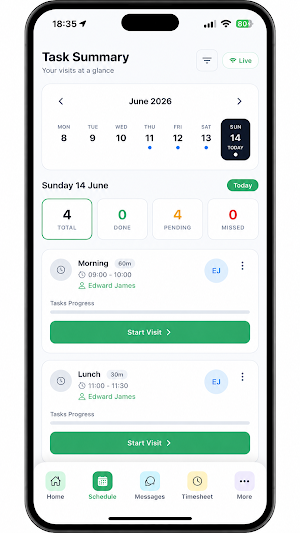 Carionex – Care simplified Screenshot 1
