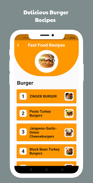 Fast Food Recipes | MealBook Screenshot 2