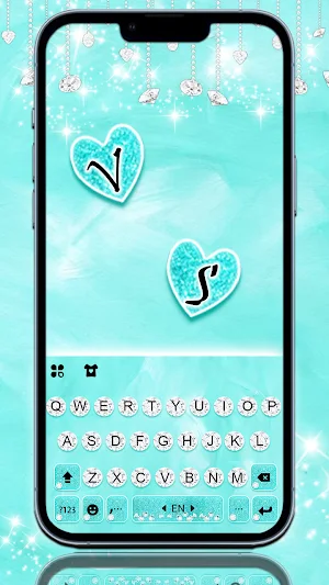 Blue Shine Diamond Themes Screenshot 0