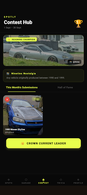 Spotly - Car Spotting Screenshot 3